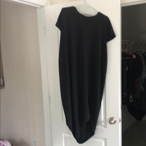 Universal Standard Black Asymmetrical High-Low Geneva Dress